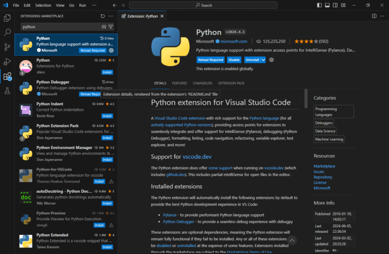 Python VScode