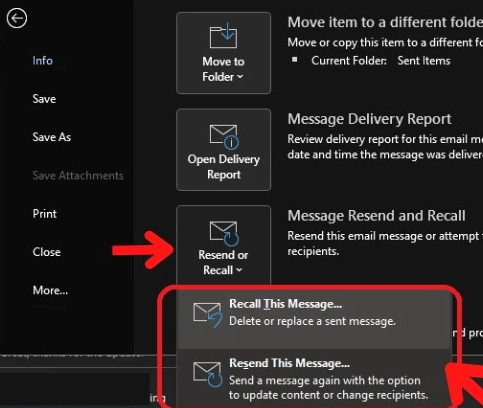  Desktop Outlook Recall